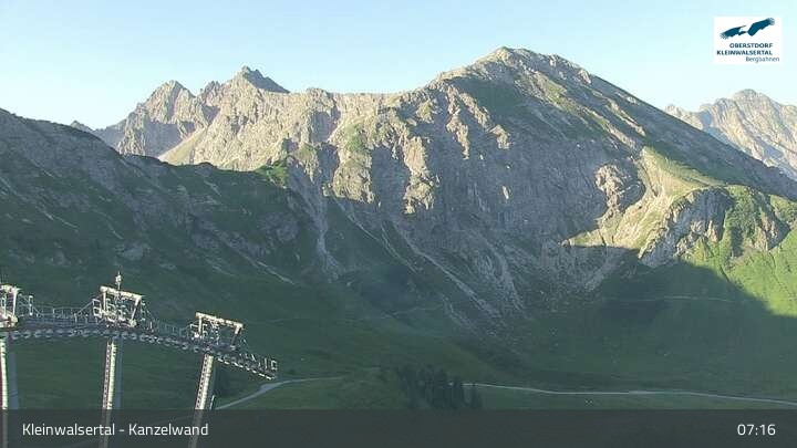 Archiv Foto Webcam Kanzelwand im Kleinwalsertal