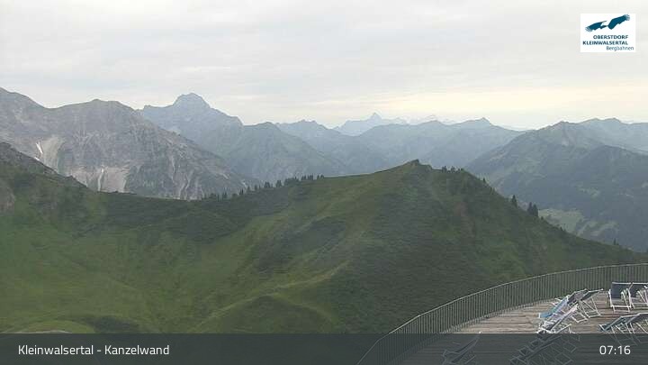 Archiv Foto Webcam Kanzelwand im Kleinwalsertal