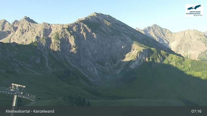 Archiv Foto Webcam Kanzelwand im Kleinwalsertal