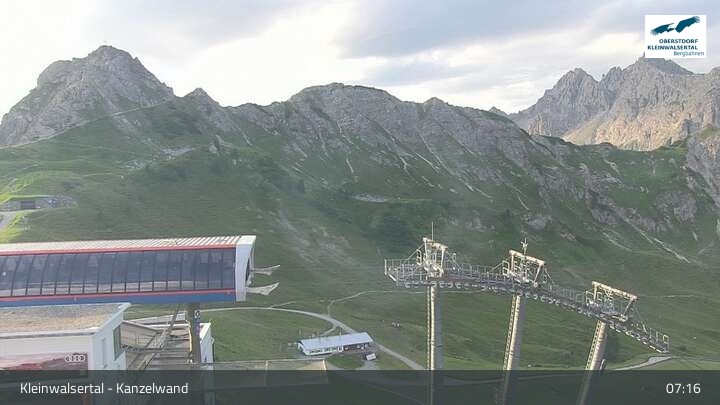 Archiv Foto Webcam Kanzelwand im Kleinwalsertal