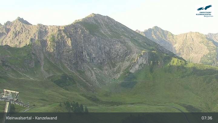 Archived image Webcam Kanzelwand at Kleinwalsertal Valley