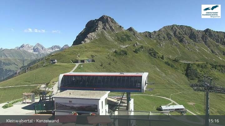 Archived image Webcam Kanzelwand at Kleinwalsertal Valley