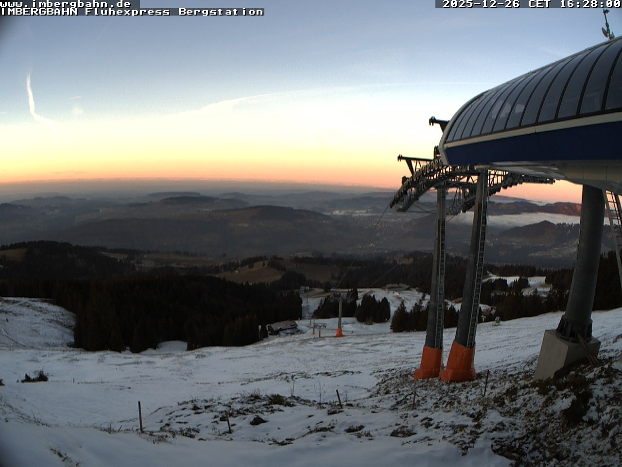 Archiv Foto Webcam Fluhexpress - Bergstation