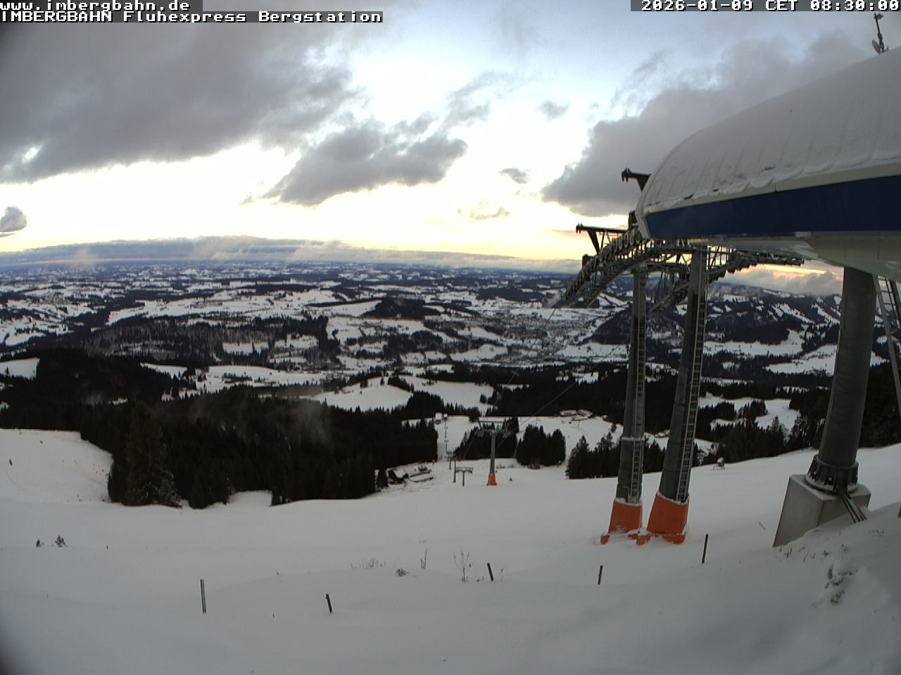 Archiv Foto Webcam Fluhexpress - Bergstation