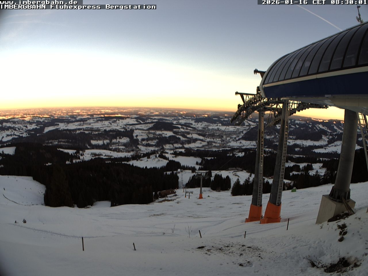 Archiv Foto Webcam Fluhexpress - Bergstation