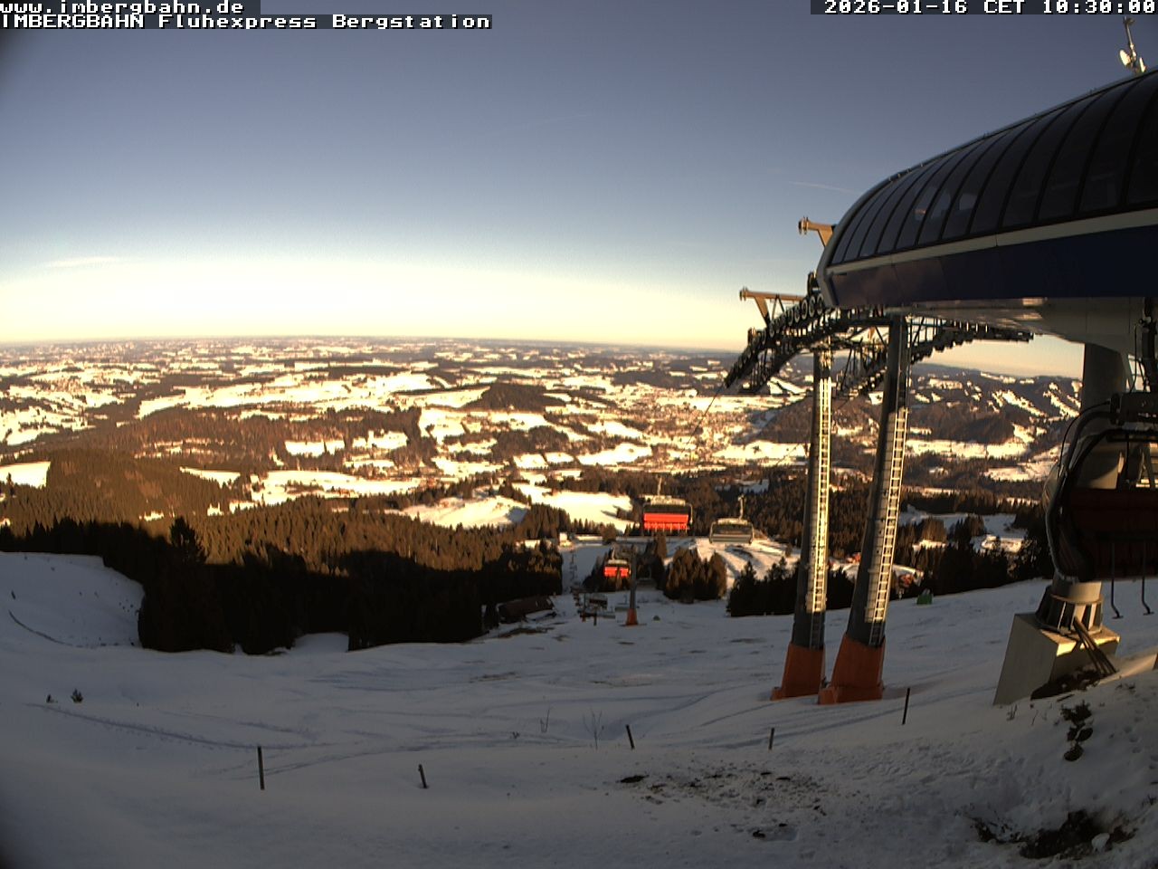 Archiv Foto Webcam Fluhexpress - Bergstation