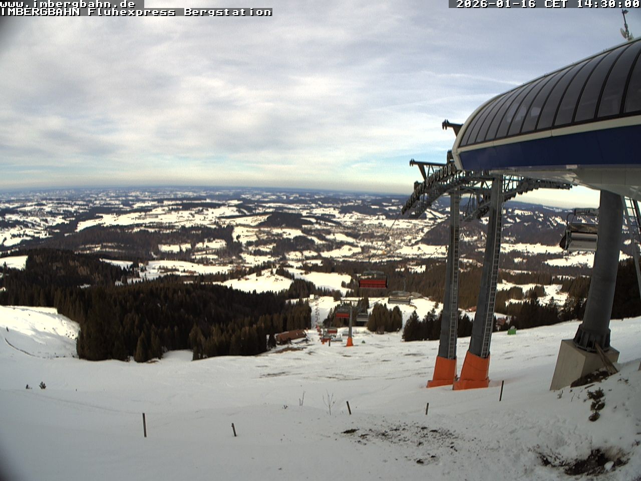 Archiv Foto Webcam Fluhexpress - Bergstation