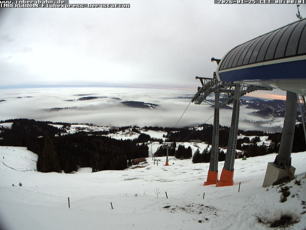 Archiv Foto Webcam Fluhexpress - Bergstation