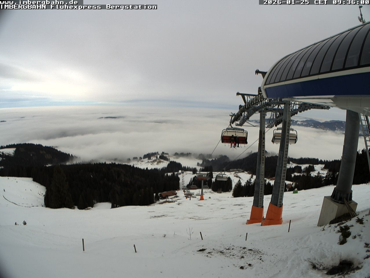 Archiv Foto Webcam Fluhexpress - Bergstation