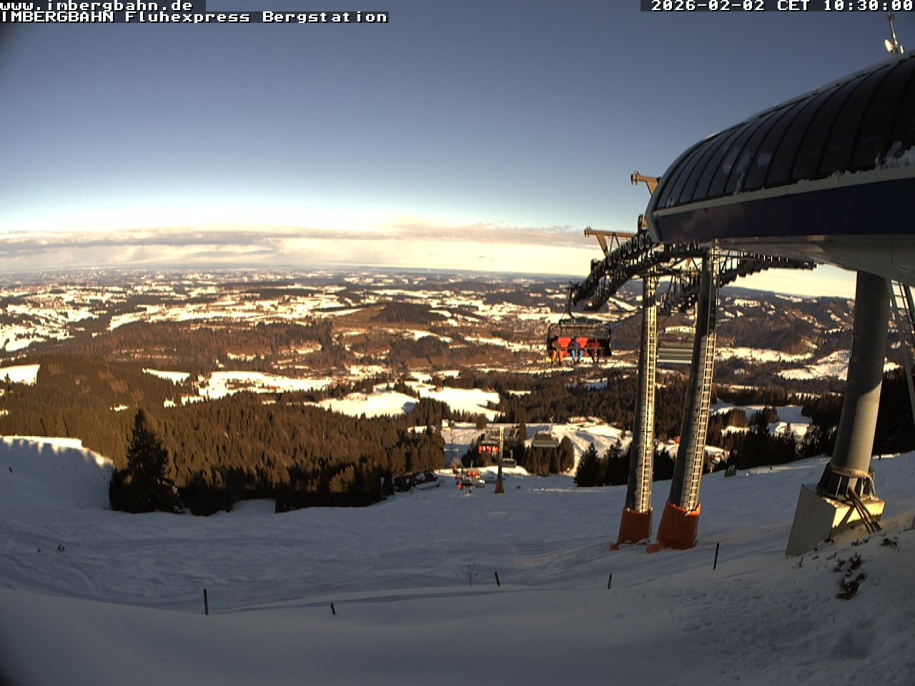 Archiv Foto Webcam Fluhexpress - Bergstation