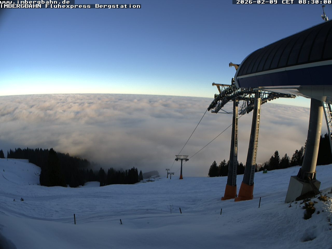 Archiv Foto Webcam Fluhexpress - Bergstation