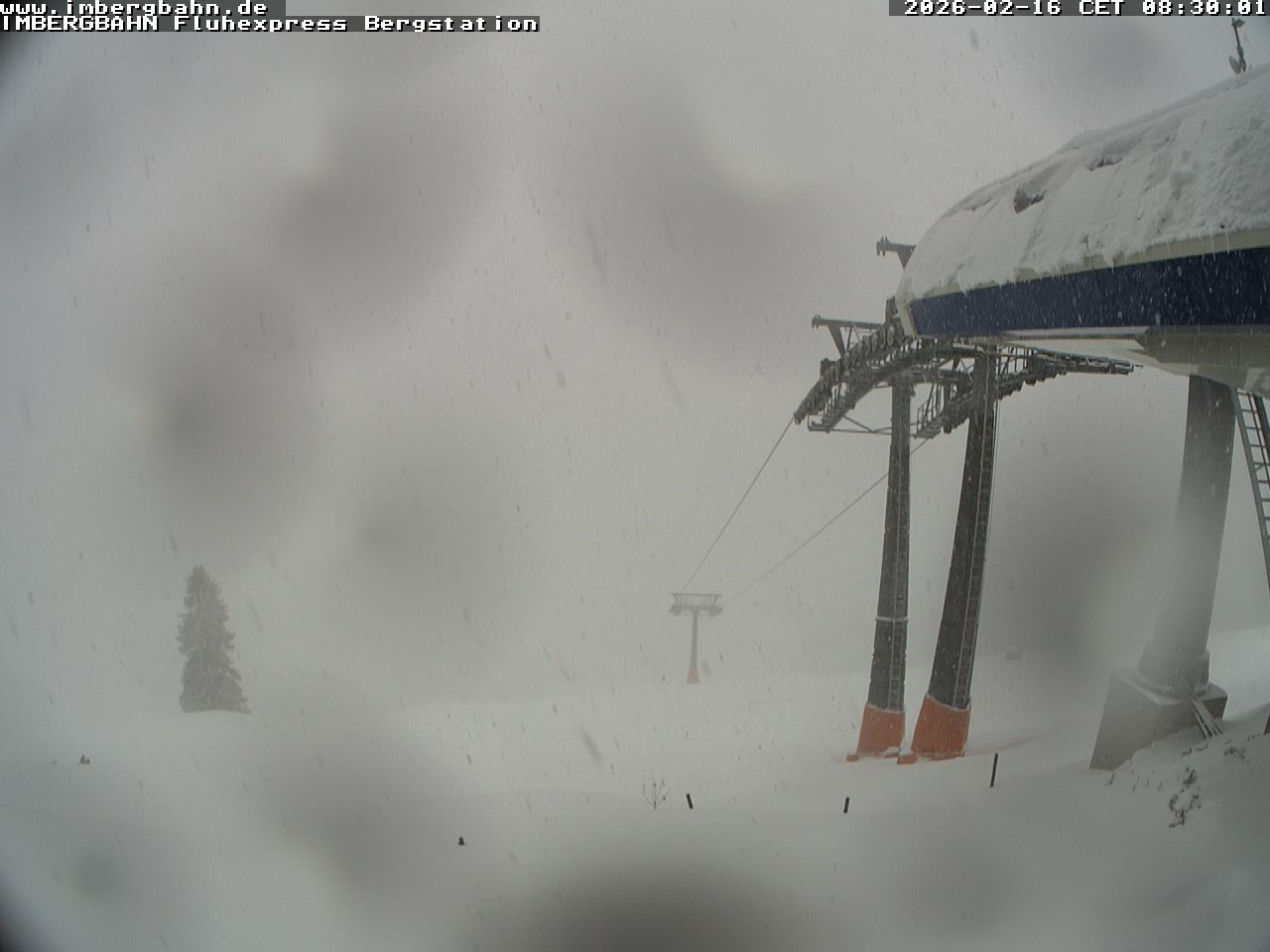 Archiv Foto Webcam Fluhexpress - Bergstation