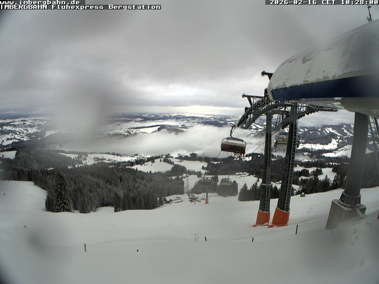 Archiv Foto Webcam Fluhexpress - Bergstation