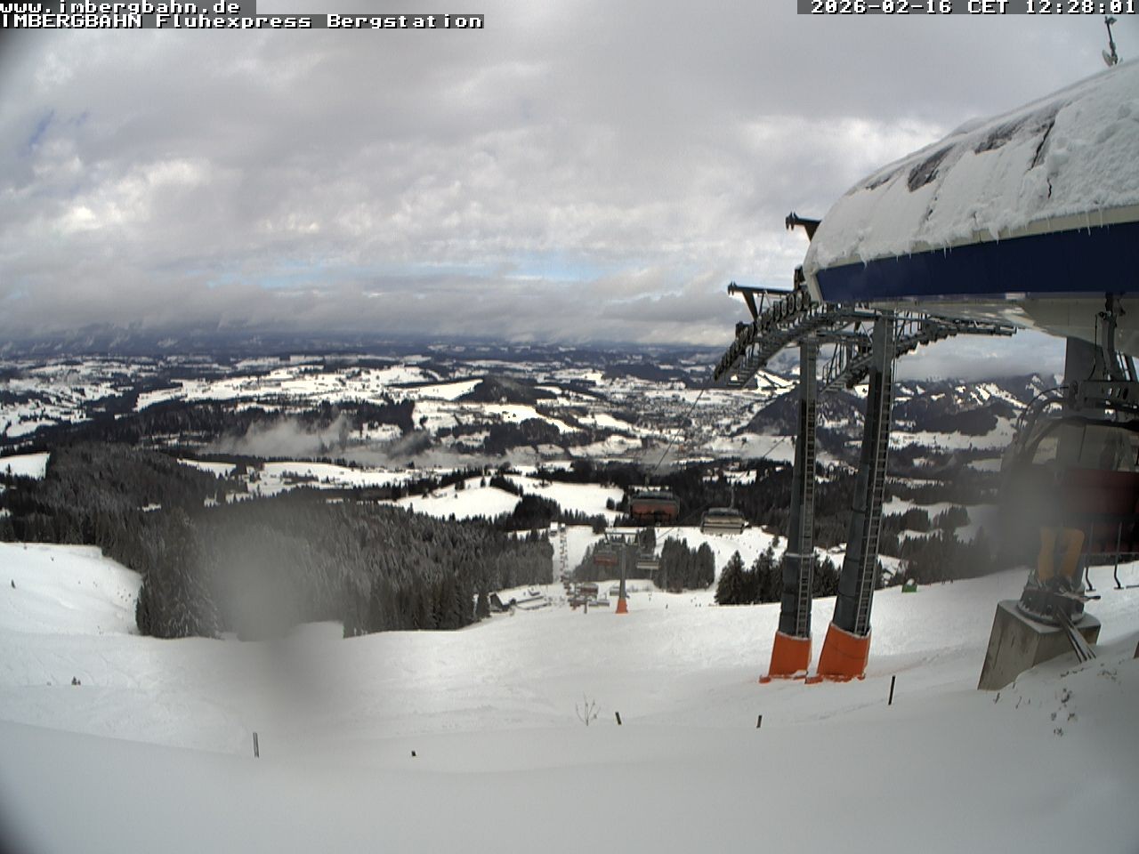 Archiv Foto Webcam Fluhexpress - Bergstation