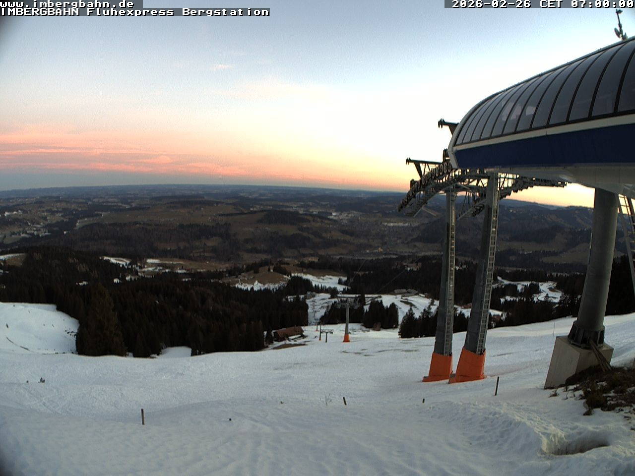 Archiv Foto Webcam Fluhexpress - Bergstation