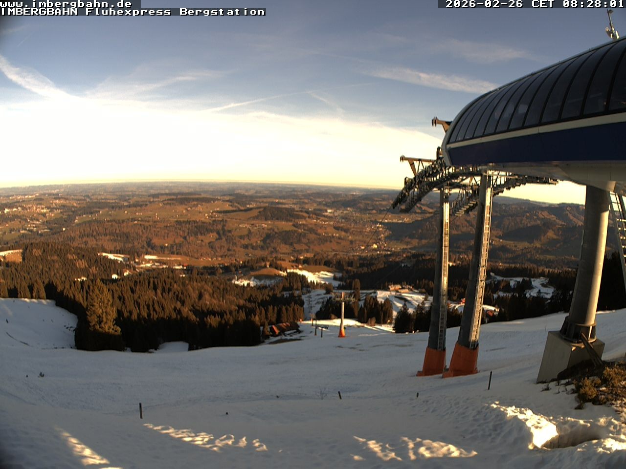 Archiv Foto Webcam Fluhexpress - Bergstation