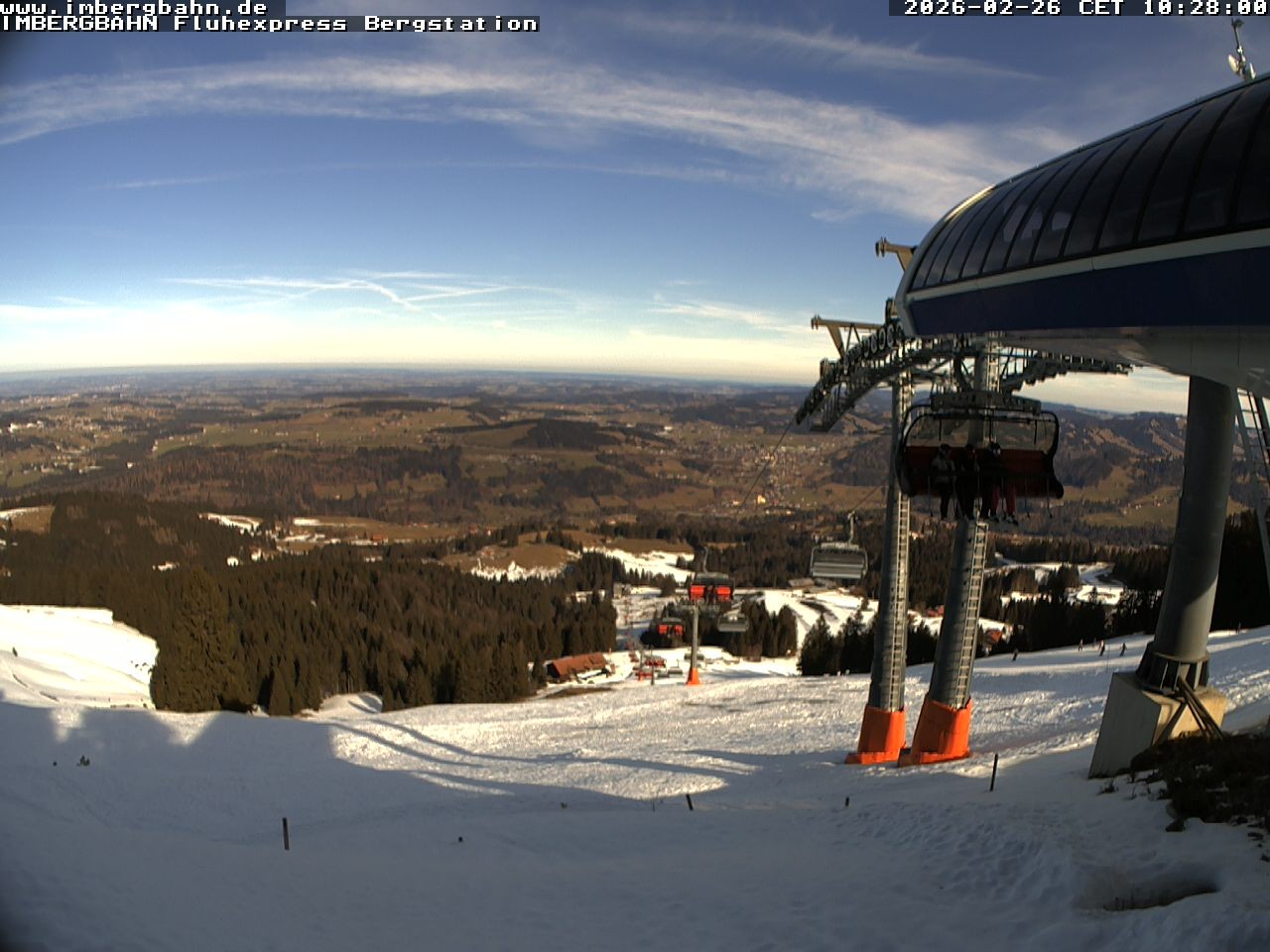 Archiv Foto Webcam Fluhexpress - Bergstation