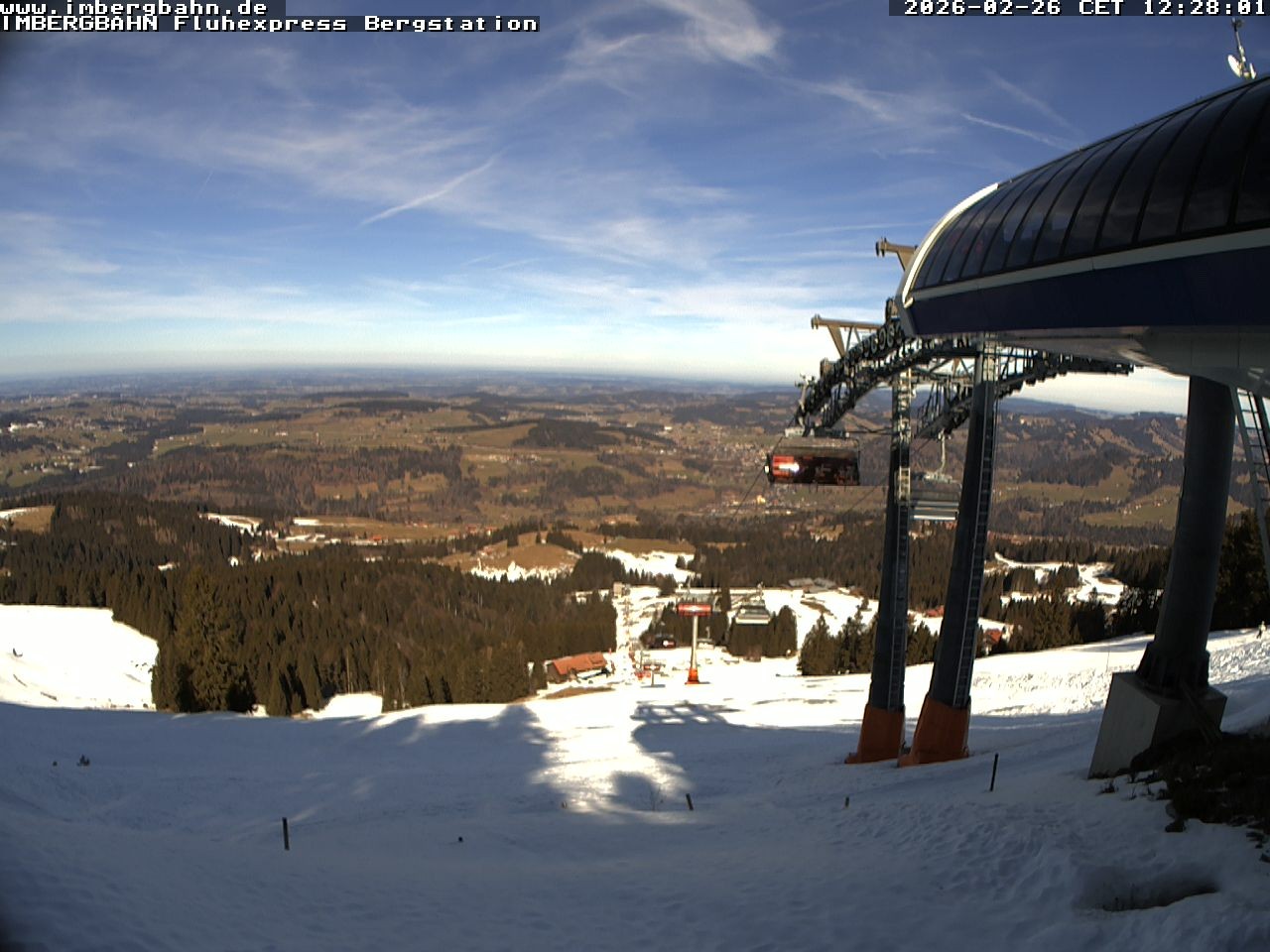 Archiv Foto Webcam Fluhexpress - Bergstation