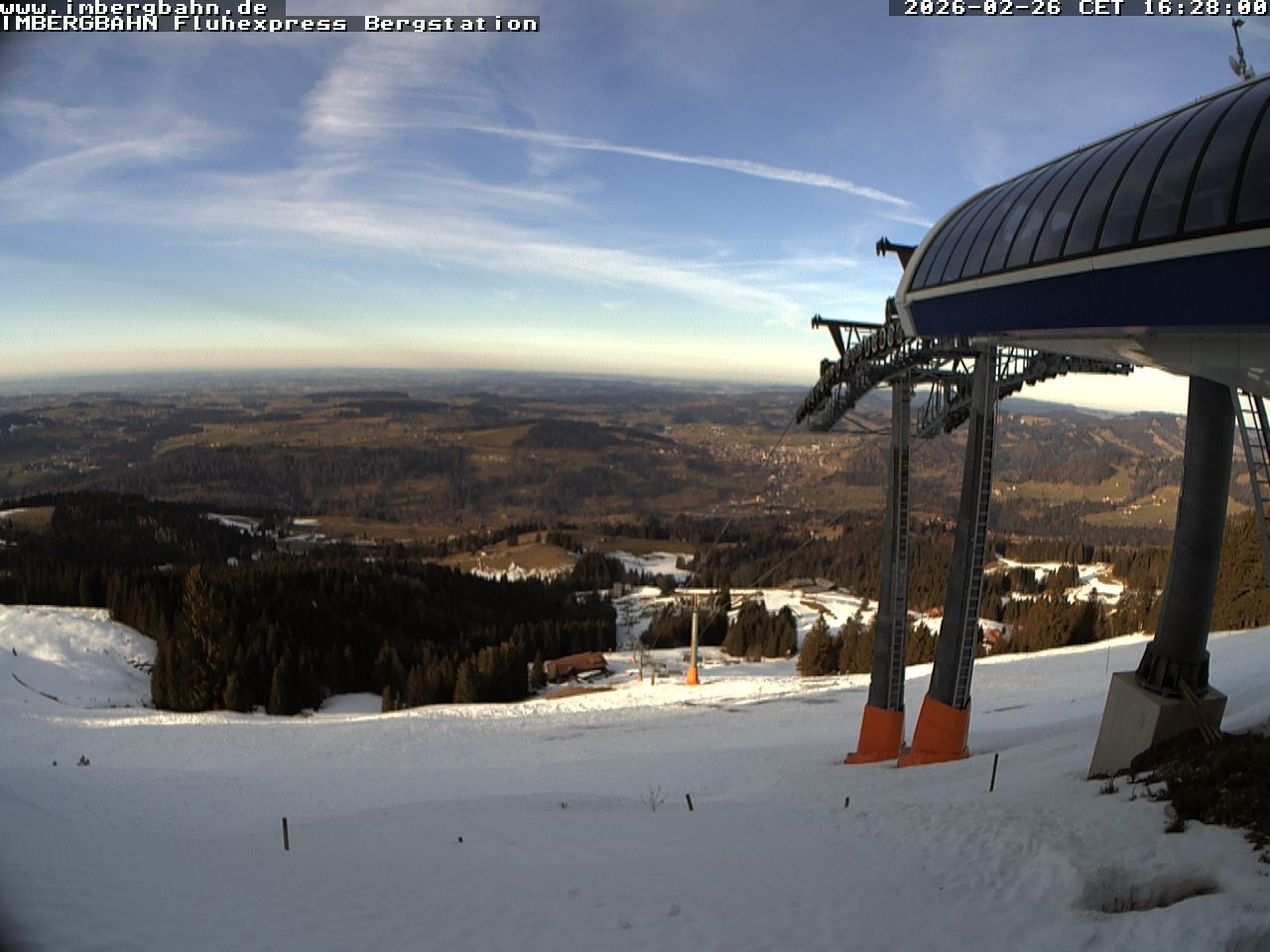 Archiv Foto Webcam Fluhexpress - Bergstation