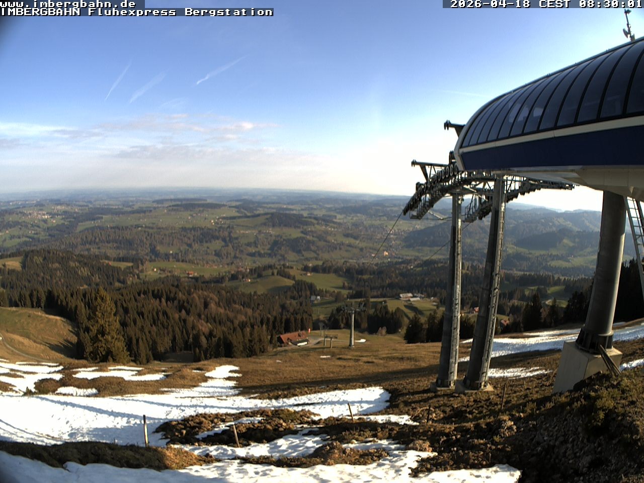 Archiv Foto Webcam Fluhexpress - Bergstation