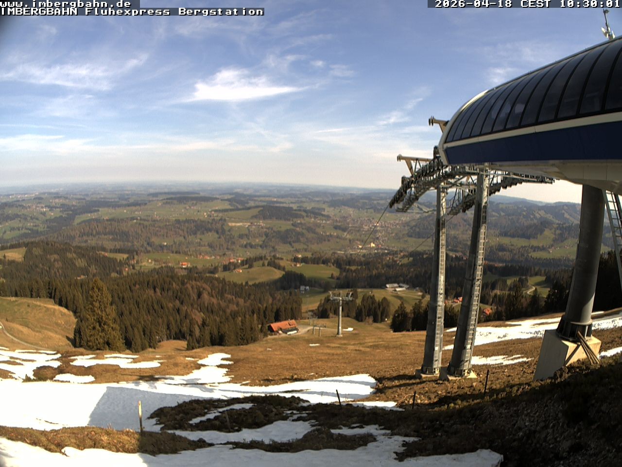 Archiv Foto Webcam Fluhexpress - Bergstation