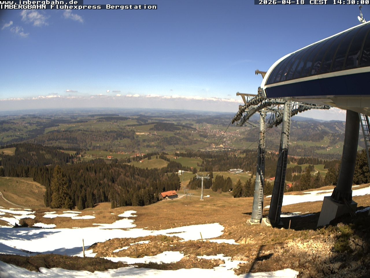 Archiv Foto Webcam Fluhexpress - Bergstation