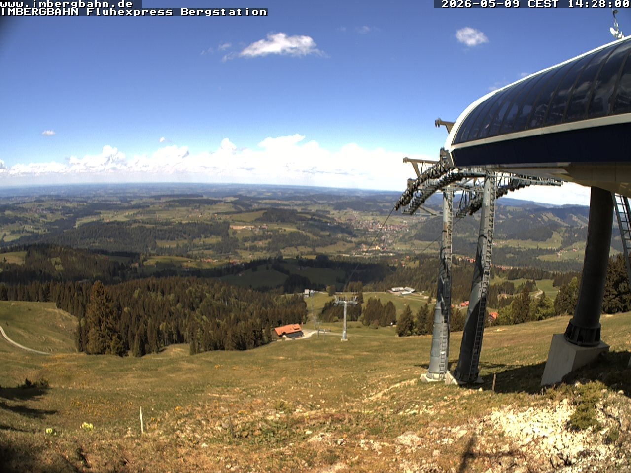 Archiv Foto Webcam Fluhexpress - Bergstation