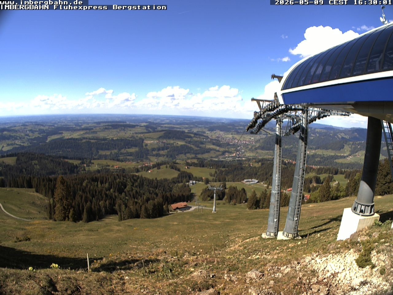 Archiv Foto Webcam Fluhexpress - Bergstation