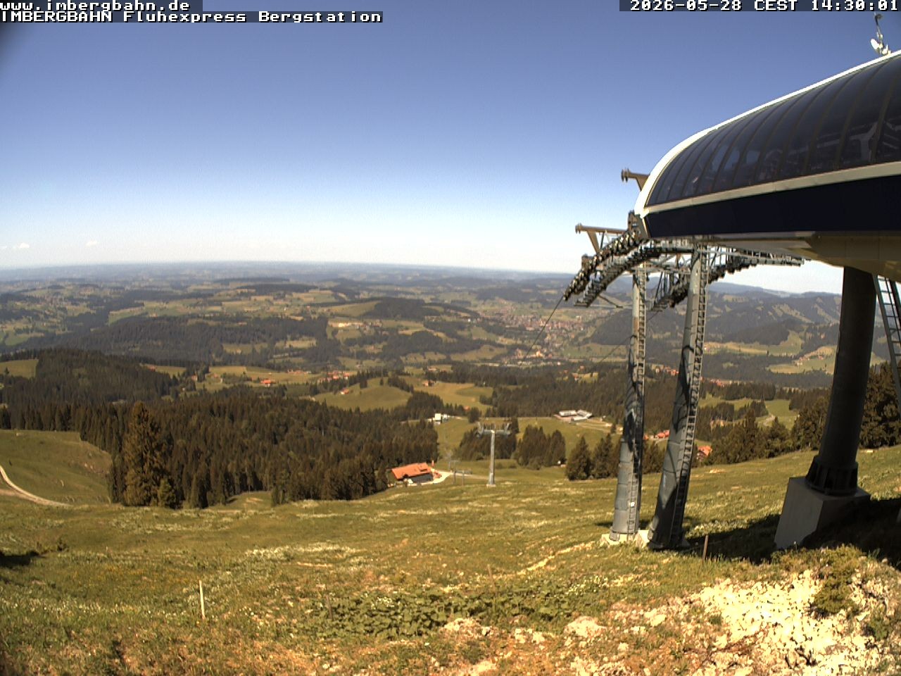 Archiv Foto Webcam Fluhexpress - Bergstation