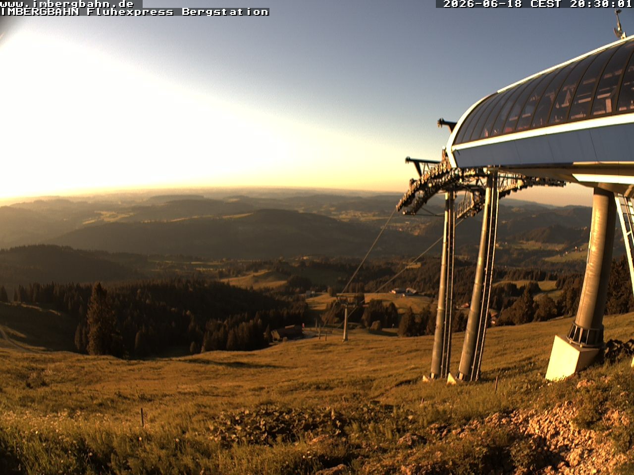 Archiv Foto Webcam Fluhexpress - Bergstation