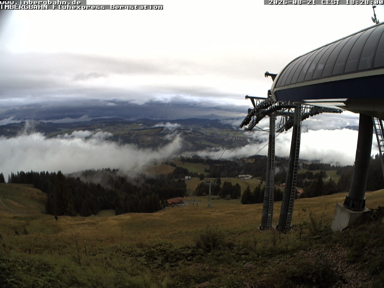 Archiv Foto Webcam Fluhexpress - Bergstation