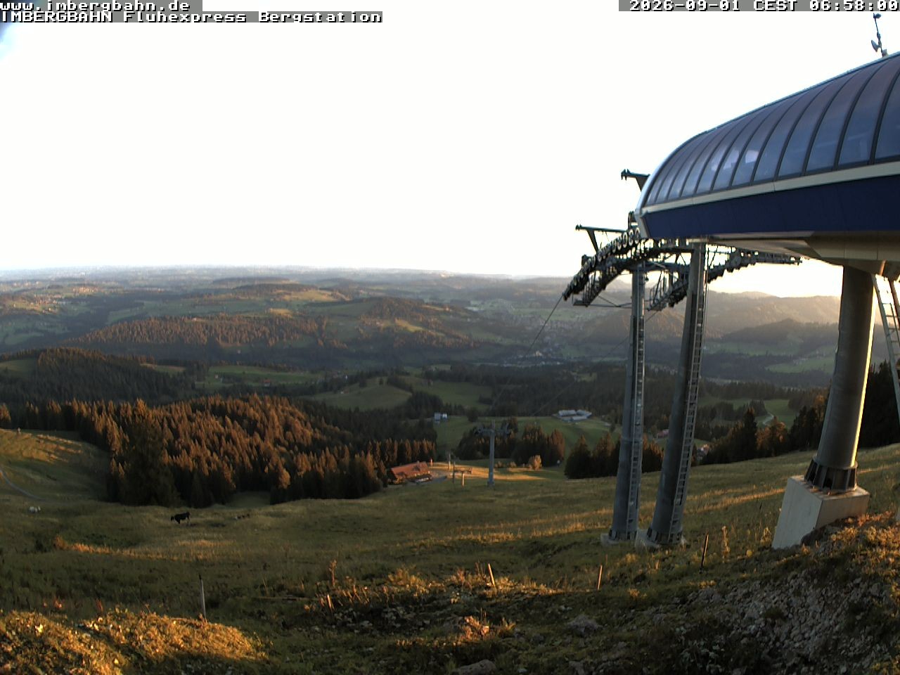 Archiv Foto Webcam Fluhexpress - Bergstation