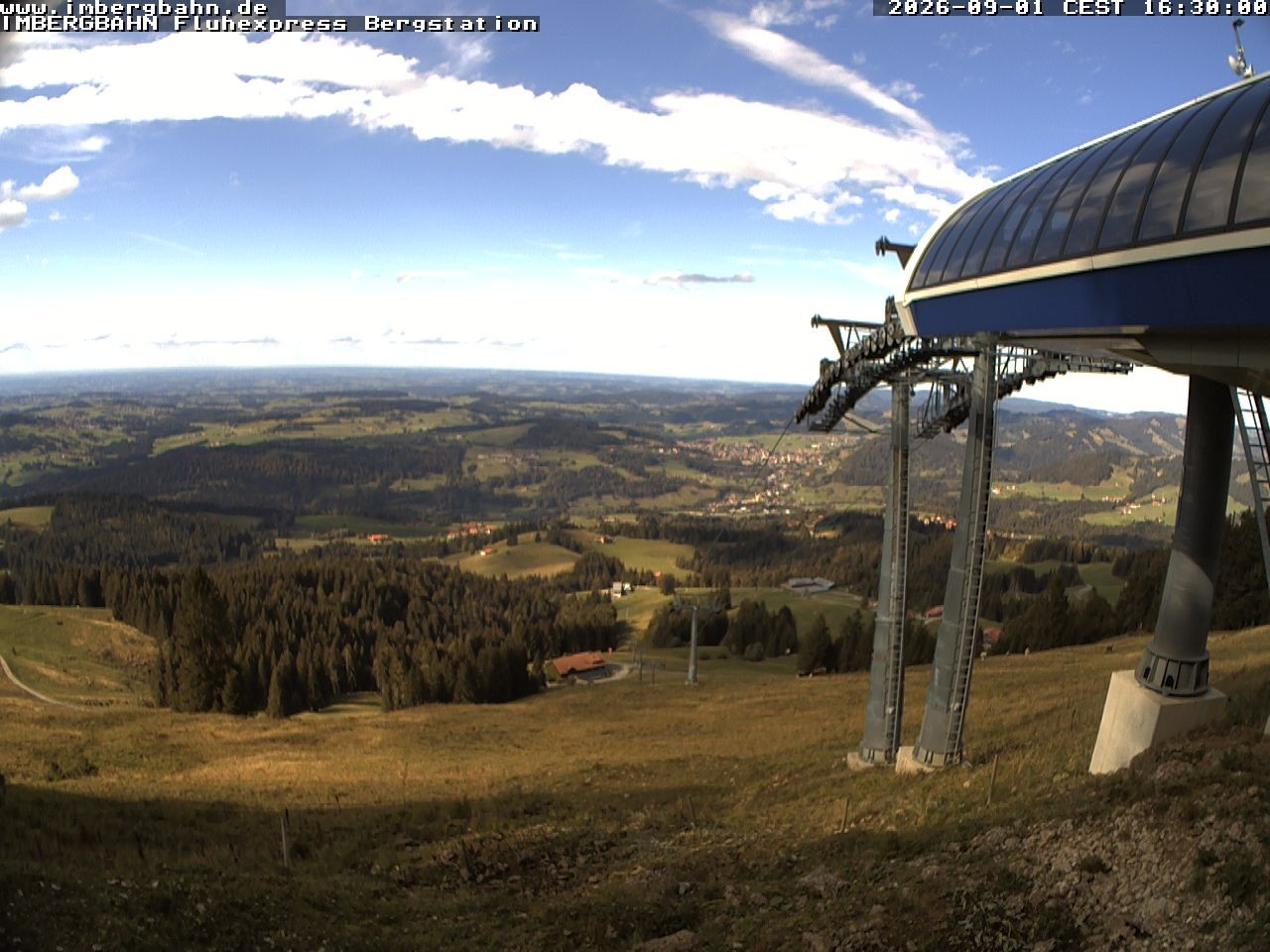 Archiv Foto Webcam Fluhexpress - Bergstation