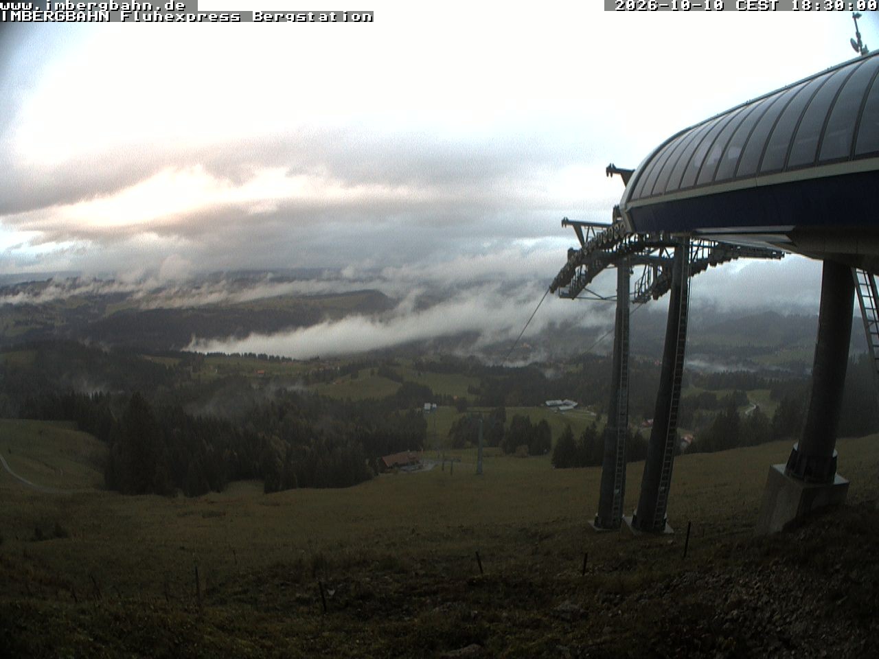 Archiv Foto Webcam Fluhexpress - Bergstation