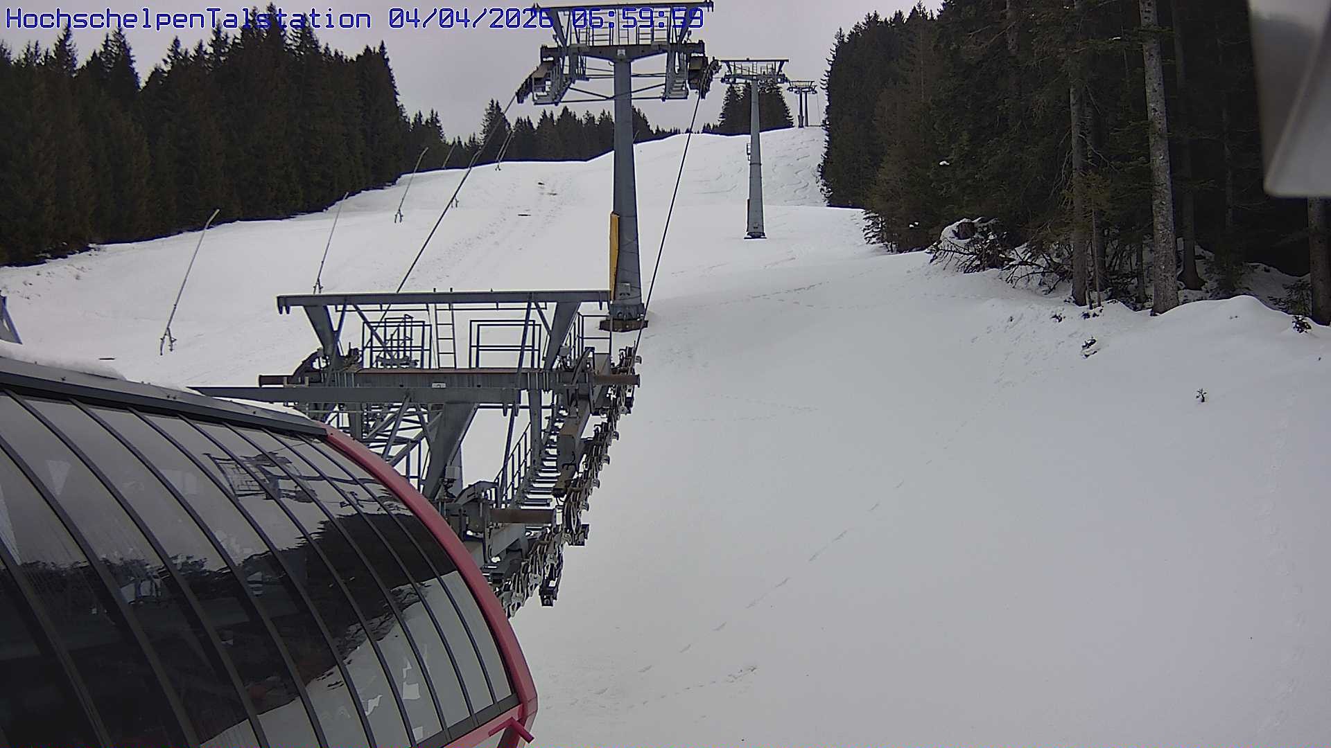 Archived image Webcam Balderschwang, base station Hochschelpenlift