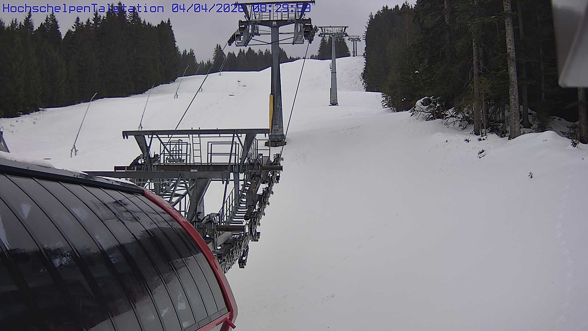 Archived image Webcam Balderschwang, base station Hochschelpenlift