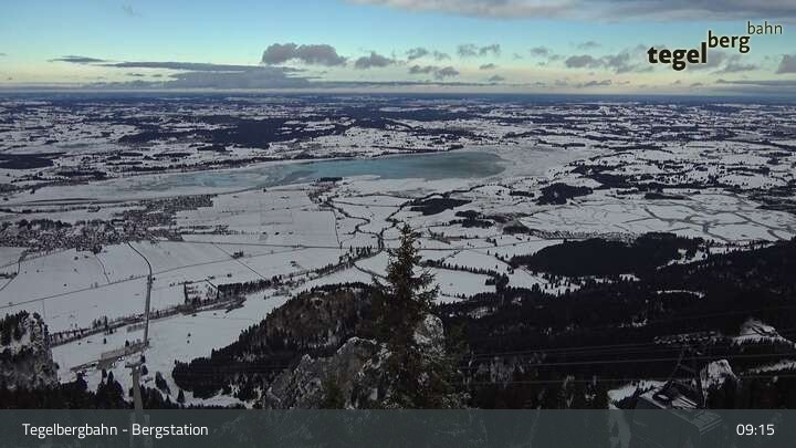 Archiv Foto Webcam Fernblick von der Bergstation am Tegelberg