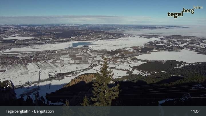 Archiv Foto Webcam Fernblick von der Bergstation am Tegelberg