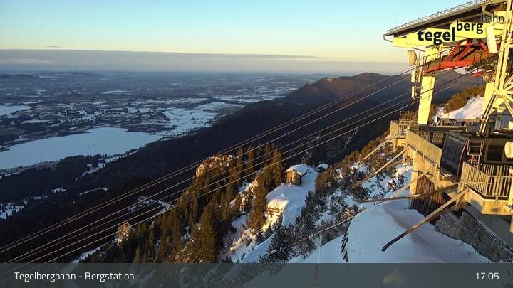 Archiv Foto Webcam Fernblick von der Bergstation am Tegelberg
