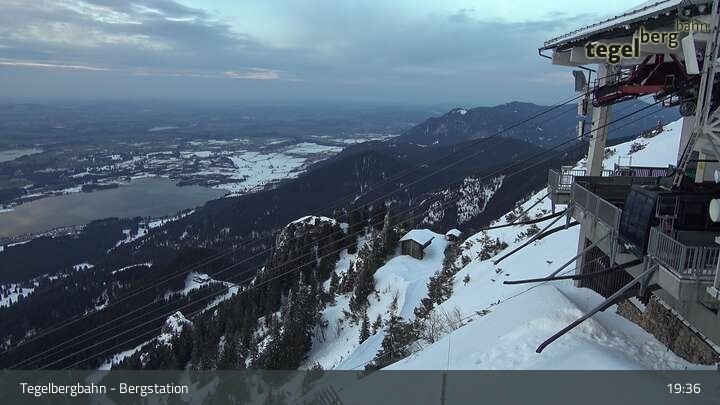 Archiv Foto Webcam Fernblick von der Bergstation am Tegelberg