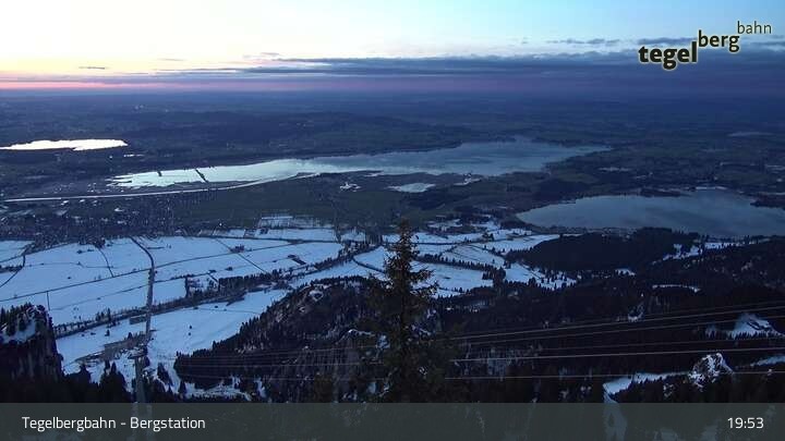 Archiv Foto Webcam Fernblick von der Bergstation am Tegelberg