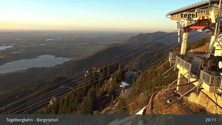 Archiv Foto Webcam Fernblick von der Bergstation am Tegelberg