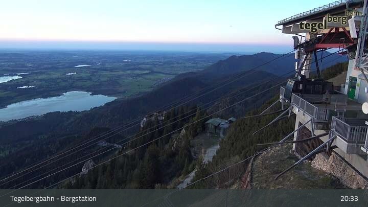 Archiv Foto Webcam Fernblick von der Bergstation am Tegelberg