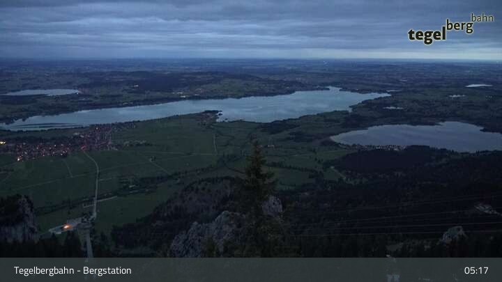 Archiv Foto Webcam Fernblick von der Bergstation am Tegelberg