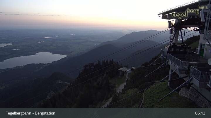 Archived image Webcam Distant view of the mountain station Tegelberg