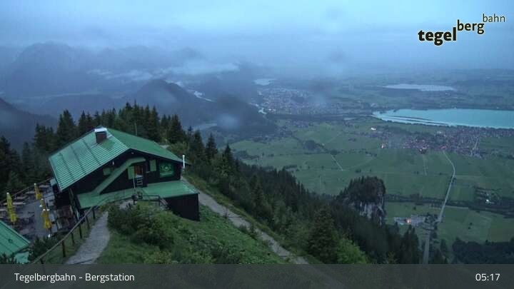 Archiv Foto Webcam Fernblick von der Bergstation am Tegelberg