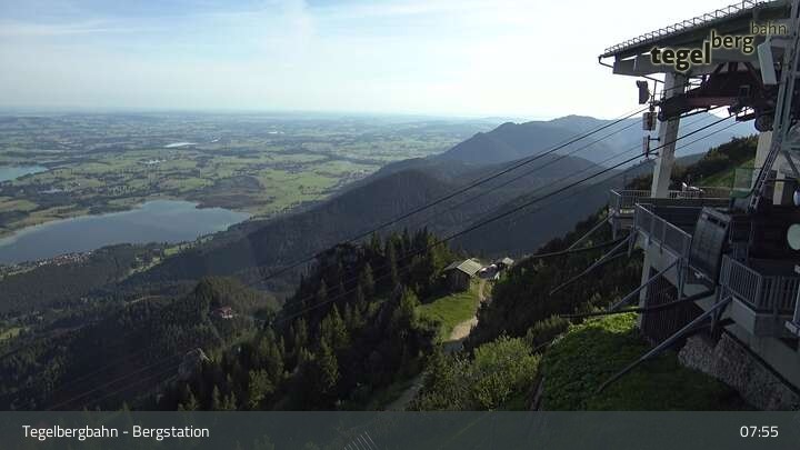 Archiv Foto Webcam Fernblick von der Bergstation am Tegelberg