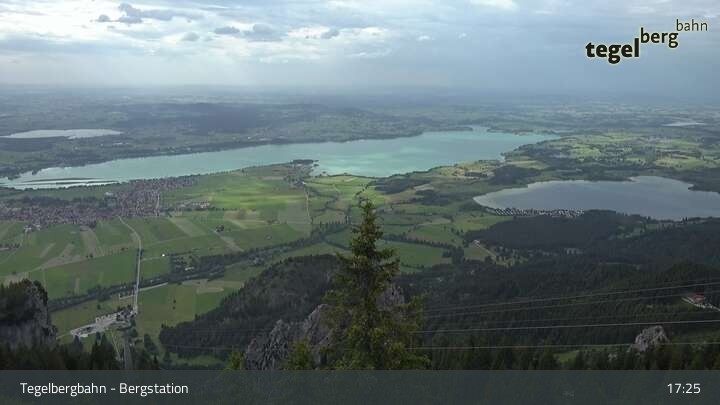 Archiv Foto Webcam Fernblick von der Bergstation am Tegelberg