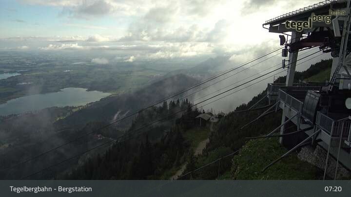 Archiv Foto Webcam Fernblick von der Bergstation am Tegelberg