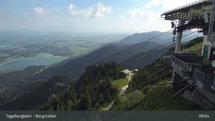 Archiv Foto Webcam Fernblick von der Bergstation am Tegelberg